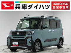 タント 中古車 ファンクロスターボ　９インチディスプレイオーディオ　ＨＤＭＩ１年保証　９インチディスプレイオーディオ　バックカメラ　両側電動スライドドア　前後コーナーセンサー　前席シートヒーター　ＵＳＢ接続　Ｂｌｕｅｔｏｏｔｈ　オートハイビーム　１５インチ純正アルミホイール