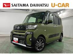 タント 中古車 ファンクロスリミテッド　走行１４４キロ／試乗車一年保証・走行距離無制限　ディスプレイオーディオ　Ｂｌｕｅｔｏｏｔｈ　バックカメラ　クリアランスソナー　オートライト　ＬＥＤヘッドライト　シートヒーター　両側電動スライドドア