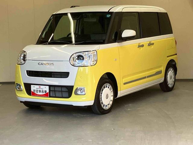 ムーヴキャンバスストライプスＧ純正ナビ　パノラマモニター　ドライブレコーダー　シートヒーター　両側パワースライドドア　プッシュボタンスタート　キーフリー　電動パーキングブレーキ　ホッとカップホルダー　２トーン　スマートアシスト（三重県）の中古車