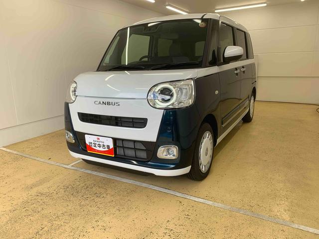 ムーヴキャンバスストライプスG オーディオレス 両側電動スライド 保証付きまごころ保証(納車日から1年・走行距離無制限)付き オーディオレス仕様 オートエアコン シートヒーター 両側電動スライドドア キーフリー LEDヘッドライト LEDフォグランプ 衝突被害軽減ブレーキ(静岡県)の中古車