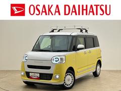 ムーヴキャンバス 中古車 ストライプスＧ／４ＷＤ／９インチＤＡ／パノラマ／前後ドラレコ新車保証継承／走行１．０万ｋｍ／４ＷＤ／アイドリングストップレス／９インチＤＡ／パノラマモニター／前後ドラレコ／ＥＴＣ／ルーフキャリア／両側パワースライドドア／前席シートヒーター／ワイヤレス充電器
