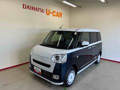 ムーヴキャンバス 中古車 ストライプスＧ４ＷＤ　スマアシ（衝突安全防止機能）　全周囲カメラ　両側電動スライドドア　オートエアコン／ライト　ＬＥＤヘッド／フォグランプ　ホッとカップホルダー　チルトステアリング　シートリフター　キーフリー
